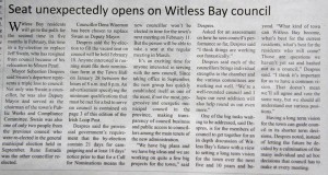 Seat unexpectedly opens on Witless Bay Council